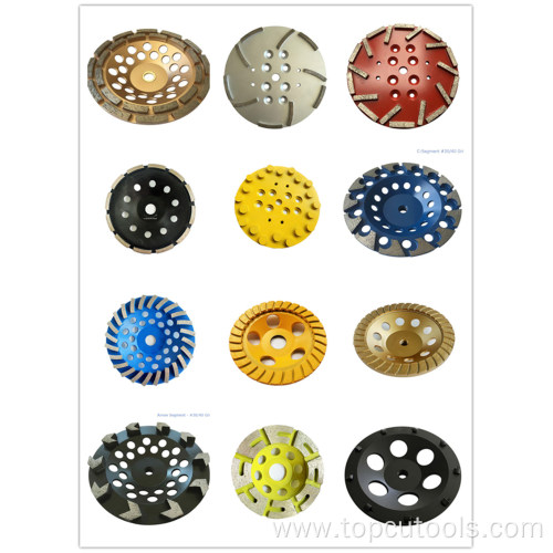 "U" Row Diamond Cup Grinding Wheel for Grinding Concrete Surface and Floor